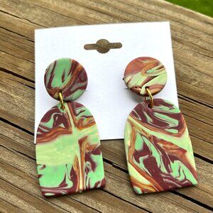 Boho Swirl Handcrafted Earrings